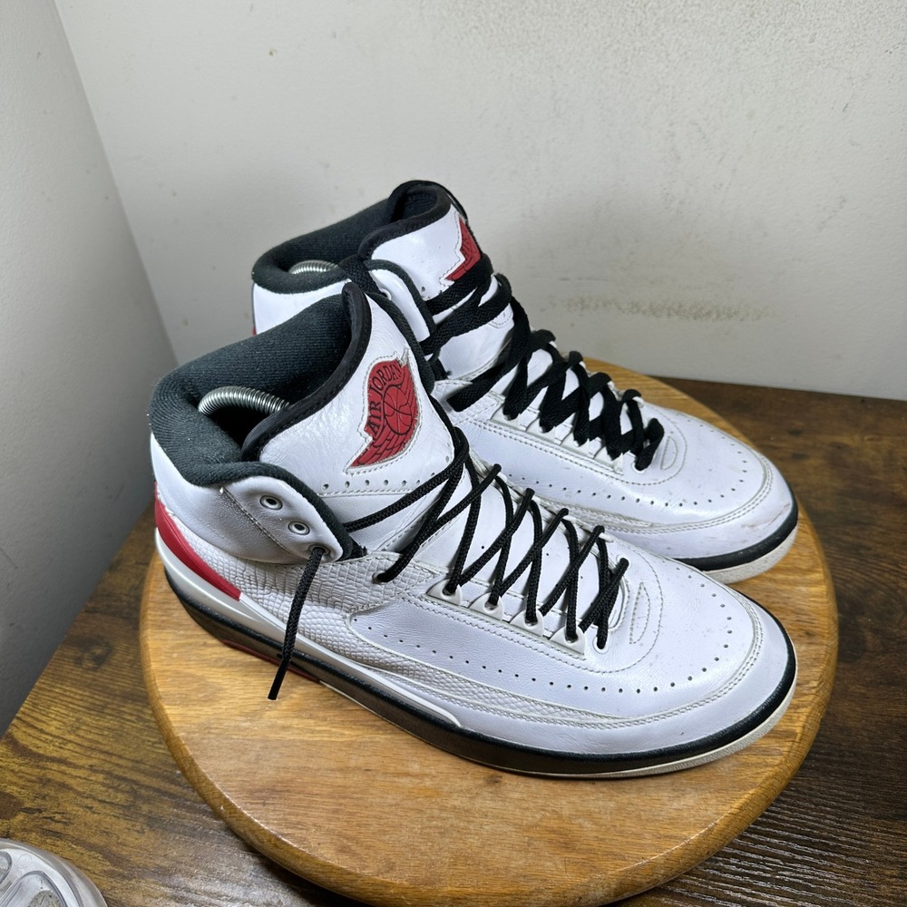 Nike Air Jordan 2 Retro Chicago 2022 White Red Black DX2454-106 Mens Size 10.5